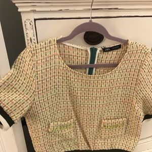 NWT Zara  boxy top NWT